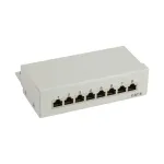 InLine Patch Panel Cat.6 8 prievadų darbastaliui pilkas RAL7035