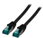 EFB-Elektronik RJ45 &scaron;uoliukas Cat.6A S/FTP LSZH juodas 2m (MK6001.2B)