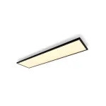 Signify Philips Aurelle stačiakampis lubinis LED skydelis &mdash; Bluetooth/Zigbee, 1200&times;300&times;48 mm, juodas