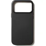 Mujjo Full Leather Case dėklas, skirtas iPhone 17 Pro Max, juodas