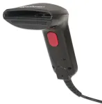 Rankinis CCD brūk&scaron;ninių kodų skaitytuvas Manhattan Contact CCD, USB, 60 mm skaitymo plotis, kabelis 152 cm, maks. aplinkos &scaron;viesa 5000 liuksų (saulės &scaron;viesa), juodas, trejų metų garantija