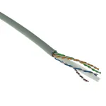 ACT Cat 6 F/UTP kieto vario montavimo kabelis, PVC, CPR euroklasė ECA, 24AWG, pilkas, 500 m