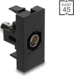 Delock 90960 Easy 45 modulis BNC lizdas, juodas