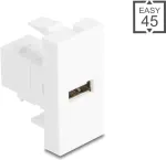 USB 2.0 adapteris Type-A į Type-B, DELOCK 90907, Easy 45 modulis