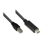 Good Connections USB2.0 laidas C-B juodas 1,8m