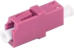 S/CONN 07-60003 optinio pluo&scaron;to adapteris LC/LC simpleksas, violetinės spalvos