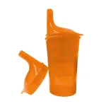 Saugus gėrimo ir valgymo puodelis - Oranžinis