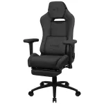 Aerocool ROYALASHBK Premium ergonomi&scaron;ka žaidimų kėdė su kojų atrama, Aeroweave technologija, juoda