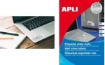 Lipnios etiketės APLI SP-10066 sidabrinės poliesterio A4 4,57x2,12 cm 960 vnt.