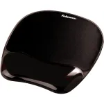 Pelės kilimėlis Fellowes Crystals Gel su geliniu rie&scaron;o atramu, juodas, 202&times;230 mm, 340 g