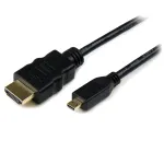 StarTech.com 1 m Micro HDMI į HDMI laidas su Ethernet - 4K 30Hz vaizdas - patvarus didelės spartos Micro HDMI Type-D į HDMI 1.4 adapterio laidas - UHD HDMI monitoriams/TV/ekranams - M/M