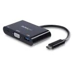 StarTech.com USB-C VGA kelių prievadų adapteris - USB 3.0 prievadas - 60W PD