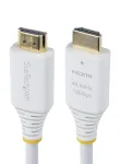 StarTech.com 10ft (3m) Premium sertifikuotas didelės spartos HDMI kabelis, 4K 60Hz/1440p 144Hz, HDR10/HDCP 2.2/ARC, 18Gbps, UHD HDMI 2.0 laidas TV/monitoriui/ekranui, TPE apvalkalas, baltas