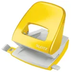Leitz NeXXt WOW 5008 metalinis 2-ių skylių perforatorius, 30 lapų, geltonas
