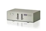 ATEN CS72U 2 prievadų USB VGA KVM jungiklis su garsu (įskaitant KVM kabelius), 2048 x 1536 pikseliai, QXGA, 0,142 W, pilka