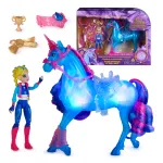 Unicorn Academy, Treniruočių ir &Scaron;vytintis Upės Vienaragis River su Isabel, Velykų Dovana, Lėlės ir Vienaragiai Mergaitėms, 3 Treniruočių Aksesuarai