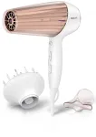 Plaukų džiovintuvas Philips MoistureProtect Sensor HP8280/00 &mdash; 2300 W, nuolatinės srovės variklis, 6 greičiai, jonizacija, &scaron;alto oro pūtimas, violetinė/balta