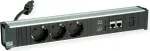 Maitinimo lizdų blokas Bachmann CONI 912.18118 su 3x CEE7 lizdais ir 2x CAT6a tinklo prievadais