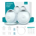 Paruu P20 HANDS-FREE Ne&scaron;iojamas Pieno Siurblys Žalias Dvigubas Rinkinys