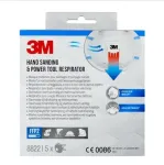 3M Cool Flow 8822 FFP2 NR D vienkartinės respiratoriaus kaukės, 5 vnt. (8822PRO5)