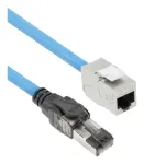 ACT Blue 45 m S/FTP CAT6A B2ca PoE++ 100W vientisas montažinis kabelis, RJ45 ki&scaron;tukas &ndash; lizdas