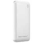 I&scaron;orinis akumuliatorius RealPower PB-10000 SSB 10000 mAh, kietojo elektrolito baterija, baltas