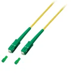 EFB Elektronik Simplex optinis jungiamasis kabelis SC/APC-SC/APC OS2, 3 m, geltonos spalvos