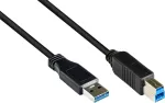 GoodConnections USB 3.0 kabelis A&ndash;B juodas 5 m