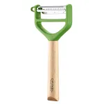 OPINEL T-Duo Y-Peeler nerūdijančio plieno žaliasis buko medis