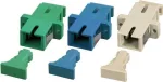 EFB Electronics Coupling SC Simplex OM4 One-Piece Erika Violet Ceramic Sleeve
