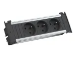 Bachmann Kapsa S 3xUTE maitinimo prailginimo kabelis 2.0m CEE7/7 juodas