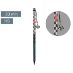 Brunnen Fast Wheels HB Graphite Pencil Blue with Eraser 1 Piece