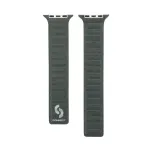 Connect Watch 42/44/45mm Fine Woven Twill Magnetic Chain Watch Strap Green