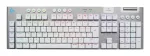 Logitech G G915 X LIGHTSPEED klaviatūra, žaidimų, USB, RF belaidė, Bluetooth, QWERTY US International, balta