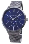 Michael Kors Lexington vyrų laikrodis MK8678 42 mm nerūdijantis plienas mėlynas ciferblatas