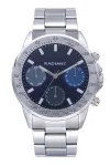 RADIANT Vyrų laikrodis RA604702 (45mm) &ndash; nerūdijančio plieno tinklelio apyrankė, juodas ciferblatas