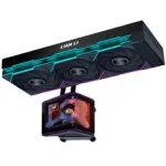 Lian Li HydroShift II OLED Curved 360 UNI FAN TL AIO vandens au&scaron;inimas, 360 mm, OLED ekranas, TL-FLEX ventiliatoriai &ndash; juoda
