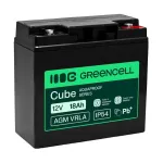 Greencell AGM VRLA 12V 18Ah Priežiūros Nereikalaujantis Akumuliatorius Kasos Aparatams, Žaislams, Kameroms (181x77x167mm)
