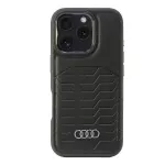Audi Synthetic Leather MagSafe iPhone 16 Pro 6.3 Black Hardcase