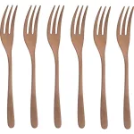 Sambonet Taste PVD 6 Cake Fork Set - Black 18/10 Stainless Steel