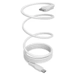 PURO ELEKTRIK Magnetinis USB-C į USB-C laidas 60W USB 3.2 (20 Gbps) 1m Baltas