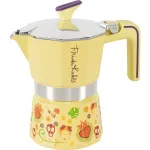 Pedrini 3TZ Frida Kahlo Stovetop Espresso Maker, Geltona (02CF161)
