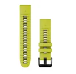 Garmin QuickFit 22 mm silikoninė laikrodžio apyrankė, Lime/Graphite (010-13280-03)
