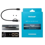 Patriot TXD PV810UPNGM aliumininis korpusas SSD diskui M.2 NVMe, USB-C 3.2 Gen 2 (10 Gbit/s), M.2 2280, NVMe 1.3, iki 8 TB, pilkas