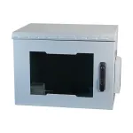 EFB-Elektronik 19 inch Sieninis spintos korpusas IP55, 20U, stiklinės durys, 600 mm gylis, RAL 7035 (691720IP55.2G)