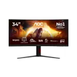 AOC Gaming CU34G4ZCA 34 colių WQHD i&scaron;lenktas VA žaidimų monitorius, 250 Hz