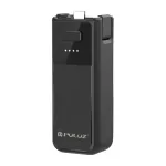 PULUZ PU957B baterijos rankena DJI Osmo Pocket 3 / 4, 2800 mAh, 10,36 Wh, USB-C 5V/2A, 1/4" sriegis, juoda