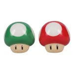 Paladone Super Mario Mushroom druskos ir pipirų indeliai &ndash; raudonas ir žalias keramikos rinkinys