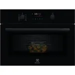 Electrolux LVM6E46Z Įmontuojama kombinuota mikrobangų krosnelė su griliu, 46 l, 900 W, liečiamais valdikliais, juoda
