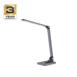 BL1268-C Metalinės pilkos spalvos daugiafunkcis LED stalinis &scaron;viestuvas su RGB ir reguliuojama balta &scaron;viesa